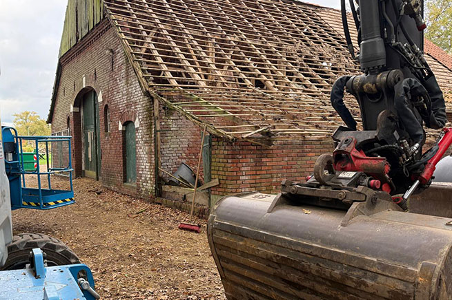 Behoud karakter: interne sloop 3 Sloop van binnenuit Huiskamp BV Winterswijk