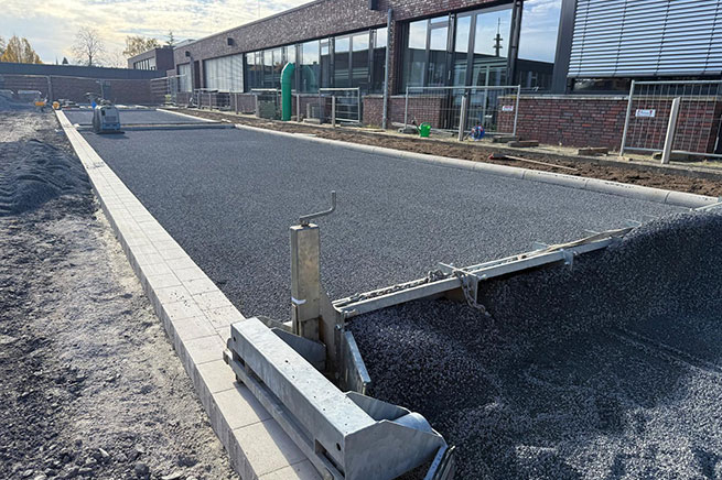 Huiskamp straatwerk bestrating Ahaus fundering